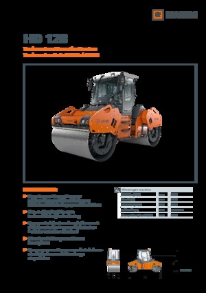 Тандемні вібраційні дорожні катки Hamm HD 128