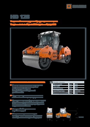 Тандемні вібраційні дорожні катки Hamm HD 128