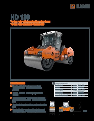 Тандемні вібраційні дорожні катки Hamm HD 138