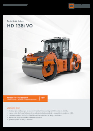 Тандемні вібраційні дорожні катки Hamm HD 138i VO