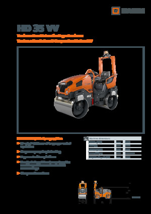 Тандемні вібраційні дорожні катки Hamm HD 35 VV