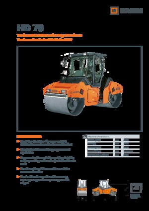 Тандемні вібраційні дорожні катки Hamm HD 70