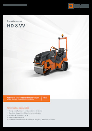 Тандемні вібраційні дорожні катки Hamm HD 8 VV