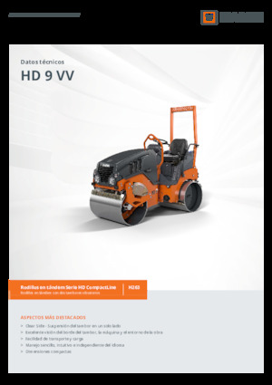Тандемні вібраційні дорожні катки Hamm HD 9 VV