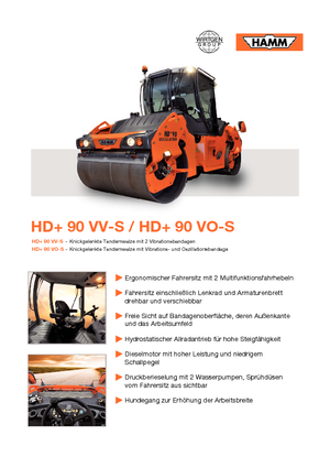Комбіновані дорожні катки Hamm HD+90 VV-S