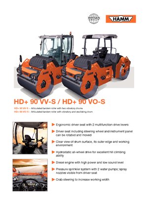 Комбіновані дорожні катки Hamm HD+90 VO-S