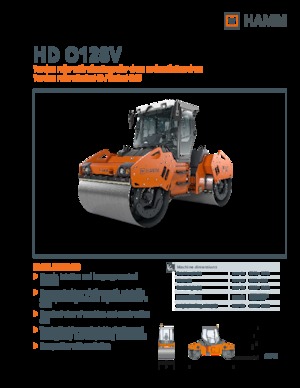 Тандемні вібраційні дорожні катки Hamm HD O128V