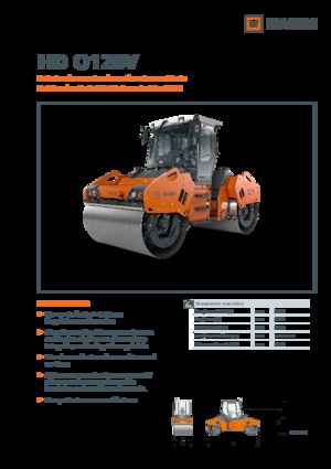 Тандемні вібраційні дорожні катки Hamm HD O128V