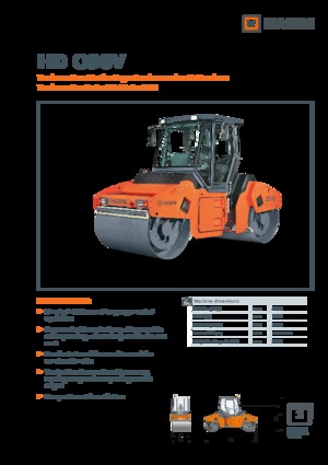 Тандемні вібраційні дорожні катки Hamm HD O90V