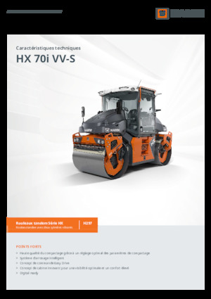 Тандемні вібраційні дорожні катки Hamm HX 70i VV-S