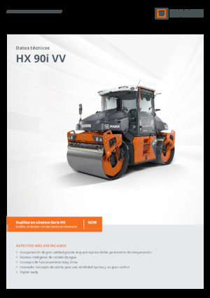 Тандемні вібраційні дорожні катки Hamm HX 90i VV