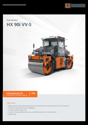 Тандемні вібраційні дорожні катки Hamm HX 90i VV-S