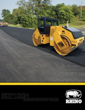 Тандемні вібраційні дорожні катки RHINO RCT100H
