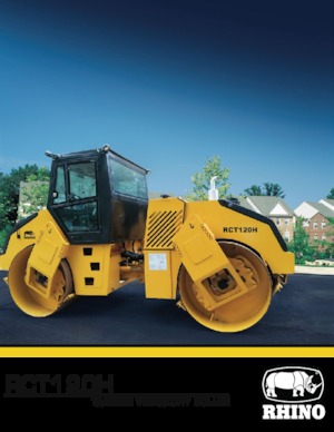 Тандемні вібраційні дорожні катки RHINO RCT120H
