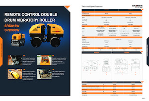 Тандемні вібраційні дорожні катки Shantui SRD016W 