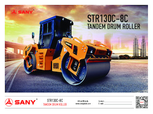 Тандемні вібраційні дорожні катки Sany STR130C-8C