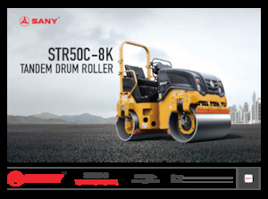 Тандемні вібраційні дорожні катки Sany STR50C-8K