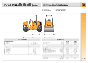 Тандемні вібраційні дорожні катки JCB-Vibromax VMT 390