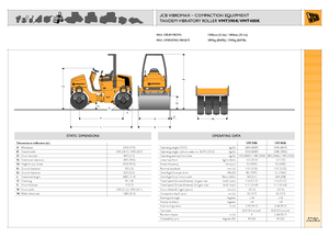 Тандемні вібраційні дорожні катки JCB-Vibromax VMT 400 K