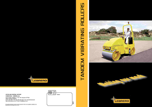 Тандемні вібраційні дорожні катки Lebrero VTA 202-100