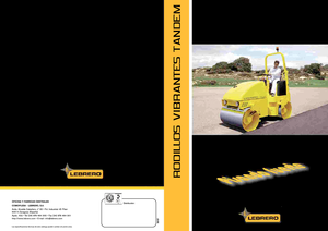 Тандемні вібраційні дорожні катки Lebrero VTA 202-100