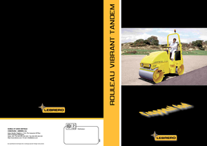 Тандемні вібраційні дорожні катки Lebrero VTA 202-100