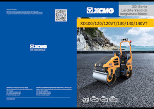 Тандемні вібраційні дорожні катки XCMG XD120