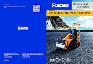 Тандемні вібраційні дорожні катки XCMG XD120