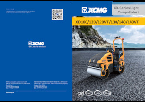 Тандемні вібраційні дорожні катки XCMG XD120