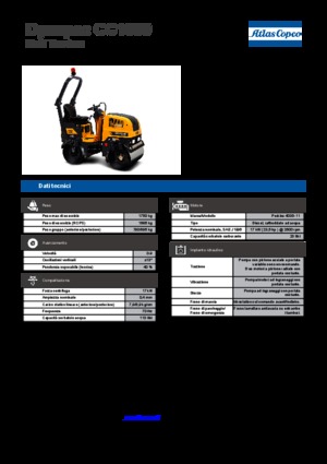 Тандемні вібраційні дорожні катки Dynapac CC 1000 