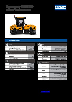Тандемні вібраційні дорожні катки Dynapac CC 3200