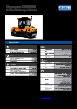 Тандемні вібраційні дорожні катки Dynapac CC 3300