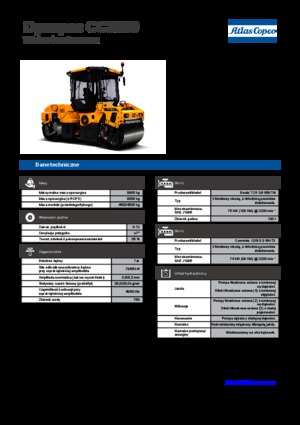 Тандемні вібраційні дорожні катки Dynapac CC 3300