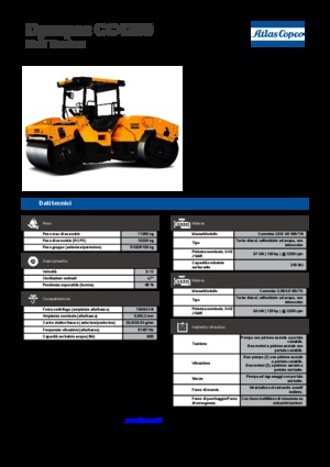 Тандемні вібраційні дорожні катки Dynapac CC 4200