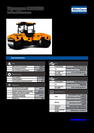 Тандемні вібраційні дорожні катки Dynapac CC 4200