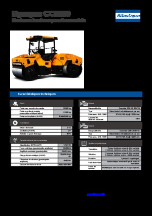 Тандемні вібраційні дорожні катки Dynapac CC 5200