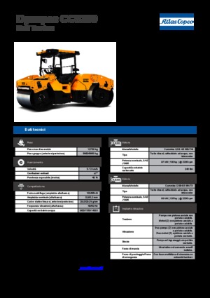 Тандемні вібраційні дорожні катки Dynapac CC 5200