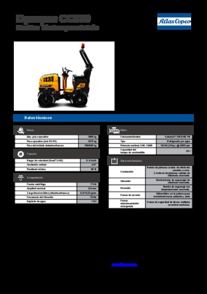 Тандемні вібраційні дорожні катки Dynapac CC 800