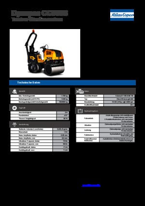 Тандемні вібраційні дорожні катки Dynapac CC 900 S 