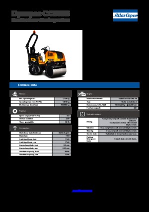 Тандемні вібраційні дорожні катки Dynapac CC 900 S 