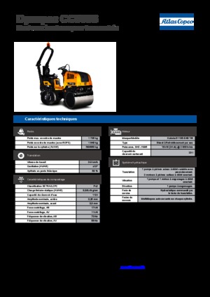 Тандемні вібраційні дорожні катки Dynapac CC 900 S