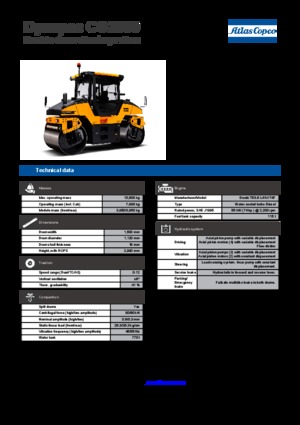 Тандемні вібраційні дорожні катки Dynapac CG 2300 