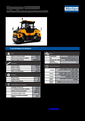 Тандемні вібраційні дорожні катки Dynapac CG 2300