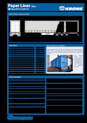 тентовий напівпричіп Krone SDP 27 eLUBP-CS