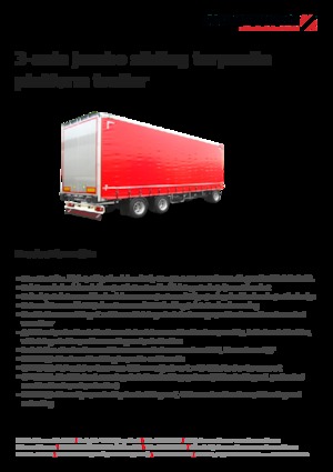 тернтовий причіп Schwarzmüller 3-axle jumbo sliding tarpaulin platform trailer