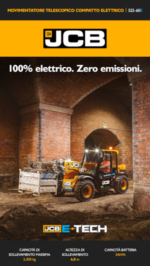Електричні телескопічні навантажувачі JCB 525-60E Hi-Viz 