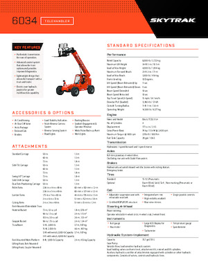 Телескопічні навантажувачі JLG 6034