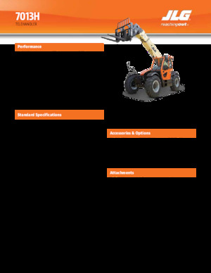 Телескопічні навантажувачі JLG 7013H