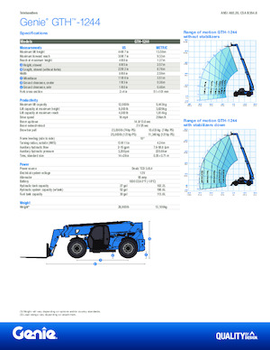 Телескопічні навантажувачі Genie GTH-1244