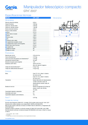 Телескопічні навантажувачі Genie GTH-3007